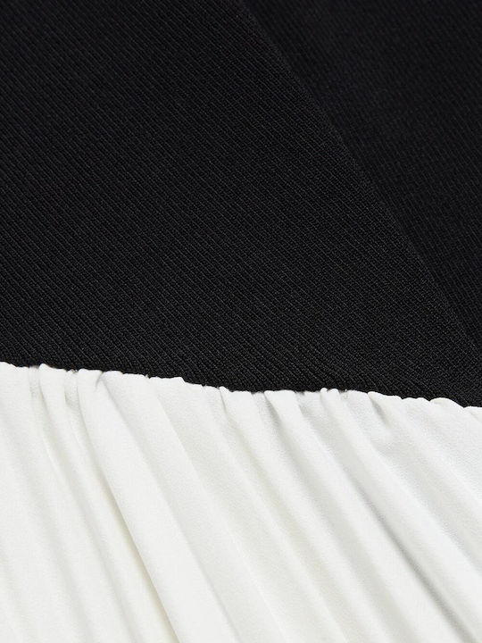 Zeera Midi Dress for Wedding / Baptism Black-White