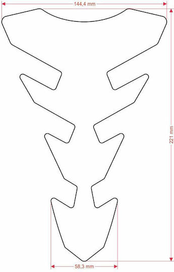 Adhesive Tank Protection Cgexs73p Tribal Transparent Universal Tankpad Print