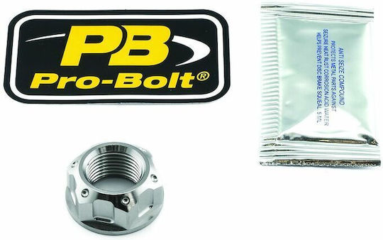 Pro Bolt Rear Wheel Axle Nut M16x1.5 Titanium Tinut16150001z3 Yamaha XSR 700 ABS 16-22 Triumph Bonneville Bobber 1200 ABS 17-24 Unpainted