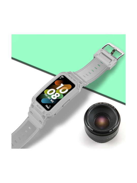Strap Silicone Gray (Huawei Band 7Honor Band 6)
