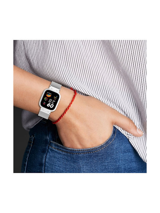 Λουράκι Ανοξείδωτο Ατσάλι Ασημί (Redmi Watch 3)
