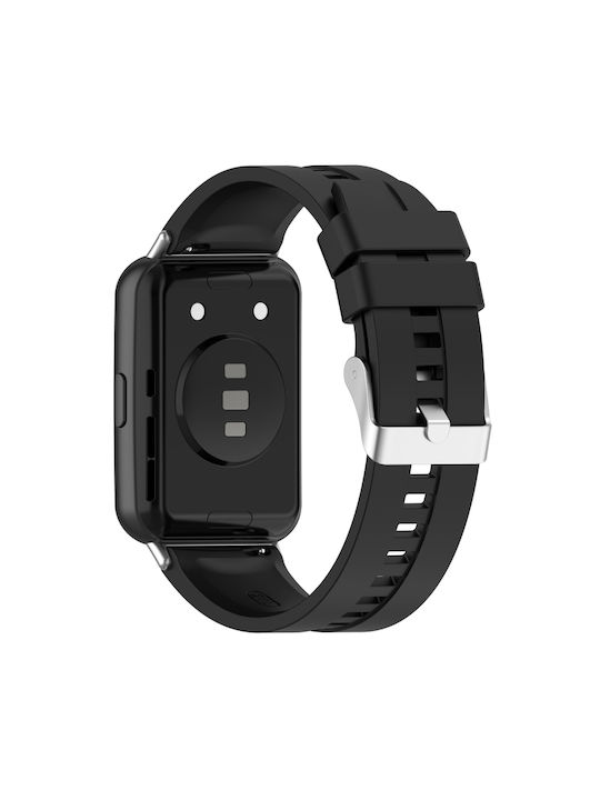 Armband Silikon Schwarz (Huawei Watch Fit 2)