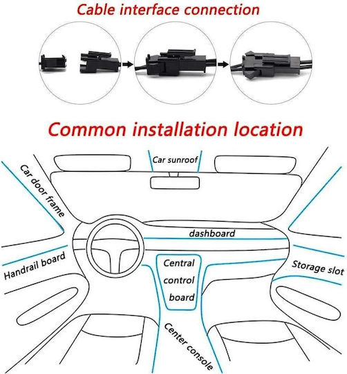 El Wire 2m 6ft Flexible Soft Hose Wire Lights Dc 12 V Car 360 Degree Illumination Light Blue