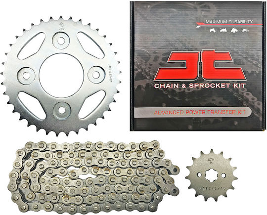 JT Sprockets Σετ Γρανάζια Αλυσίδα 428hdr για Sym VF 125