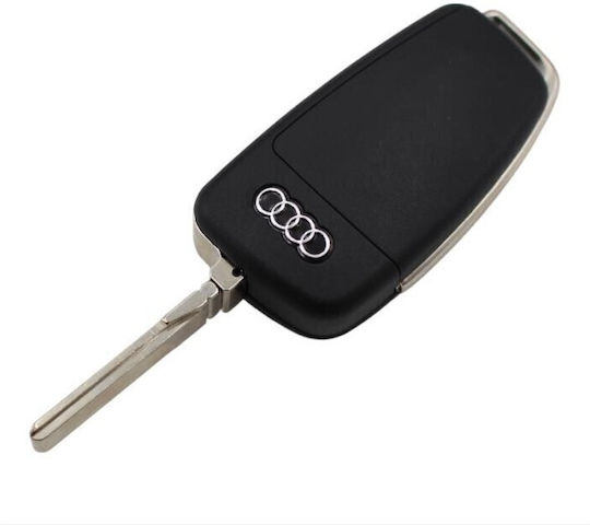 Carcasă cheie auto cu lamă Pliabil cu 3 butoane Tip pentru Audi