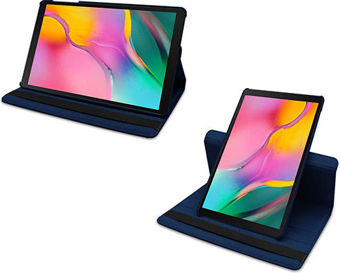 Leather Rotating Flip Cover Blue for Lenovo M10 10.1 Inch HD Gen 2 X306
