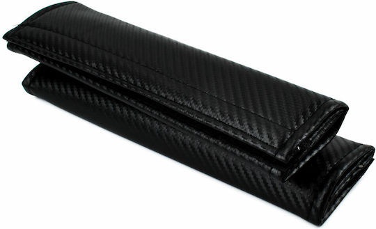 Set Car Seat Belt Pads “hyundai” 2pcs Oem – Black Carbon
