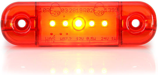 Led Side Light 5 Smd Was 12 24v Red 1 Piece