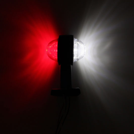 Side Led Volume Light 18 Smd 12-24v Ip65 Red White Truck 1 Piece Oem