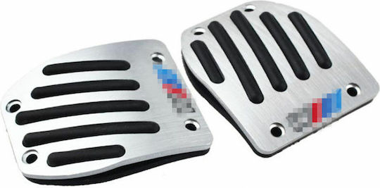 Car Pedal Set Non Slip for Bmw Series 3 Aluminum Silver 4pcs