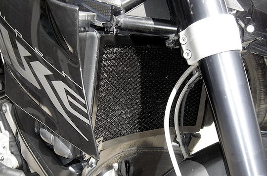 C-Racer Motorrad-Kühlerschutz Schwarz