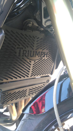 Cosmo Προστατευτικό Ψυγείου Μοτοσυκλέτας Triumph Tiger Μαύρο
