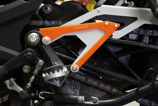C-Racer Motorcycle Footpeg Protectors KTM 390 Adventure Black