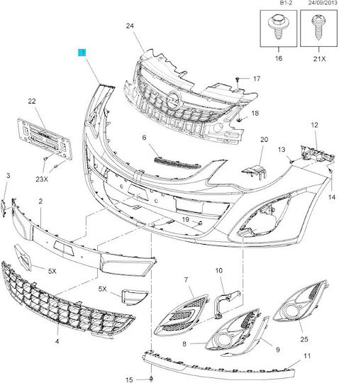 Opel Spoiler Αυτοκινήτου Συμβατό με