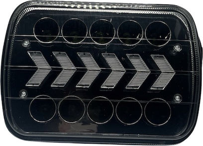 LED Jeep Wrangler / Cherokee Suzuki Jimny 12 / 24V 60W 6.5cm με Λευκό Φωτισμό 1τμχ
