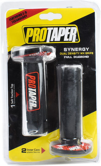 Λαστιχένια Grip Μοτοσικλέτας 11.5cm Protaper Mx – Μαύρο Πορτοκαλί
