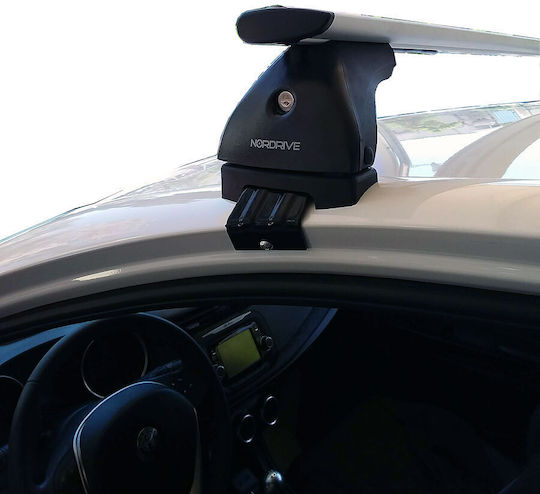 Nordrive Μπάρες Οροφής Αλουμινίου για Alfa Romeo Giulietta 2010+ (Σετ με πόδια)
