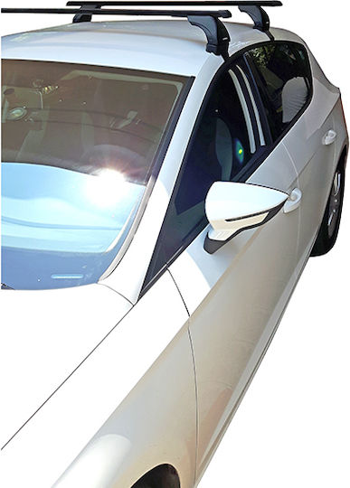 Nordrive Aluminum Car Roof Bars for Seat Leon 5D 2014+ Set with Roof Rack Legs MPSLEON13