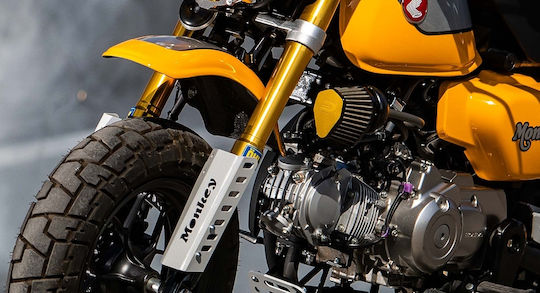 C-Racer Μπροστά Φτερό Μπροστινού Τροχού Μοτοσυκλέτας για Honda Monkey Μαύρο
