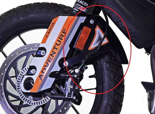 C-Racer Преден Предно Крило на Мотоциклет за KTM 390 Приключение Черен 1бр