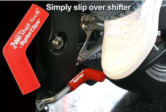 Ryderclips Motorcycle Shift Pedal Cover Red