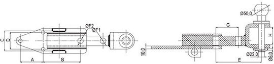 Tow Hook Car Set Towbar Type A