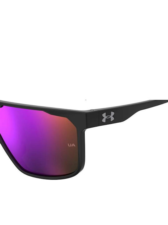 Under Armour Unisex Ochelari de soare cu Negru Cadru și Violet Oglindă Lentilă 3H2/34