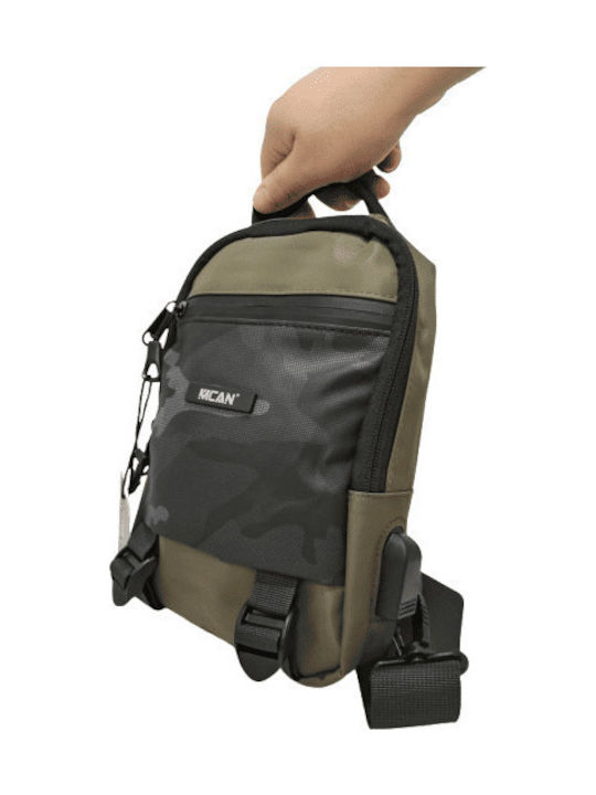 Geantă De Umăr / Tip Crossbody Kaki Pentru Bărbați