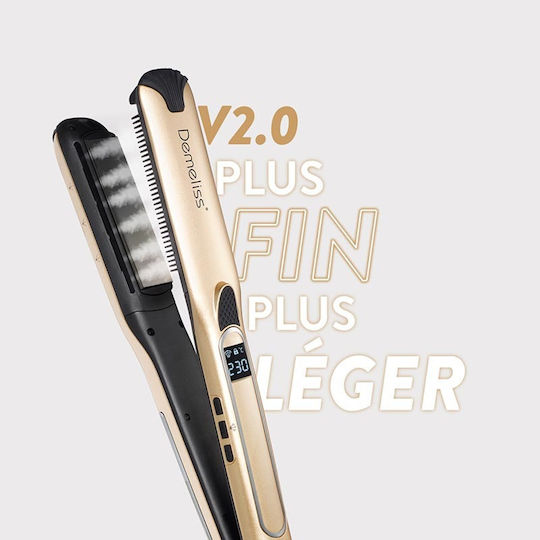 Hair Straightener Demeliss Titanium V2.0 20015 Steam With Screen 230°C