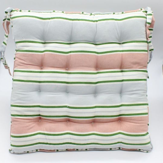 Garden Chair Cushions Pink-Grey 40x40cm