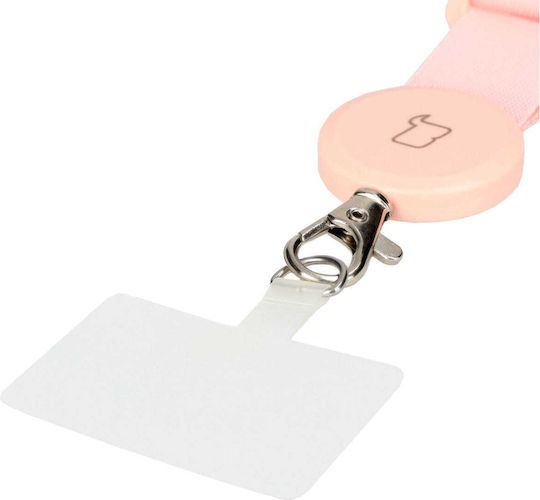 Bizon Accessories Phone Strap Leash Dragonfly Pink