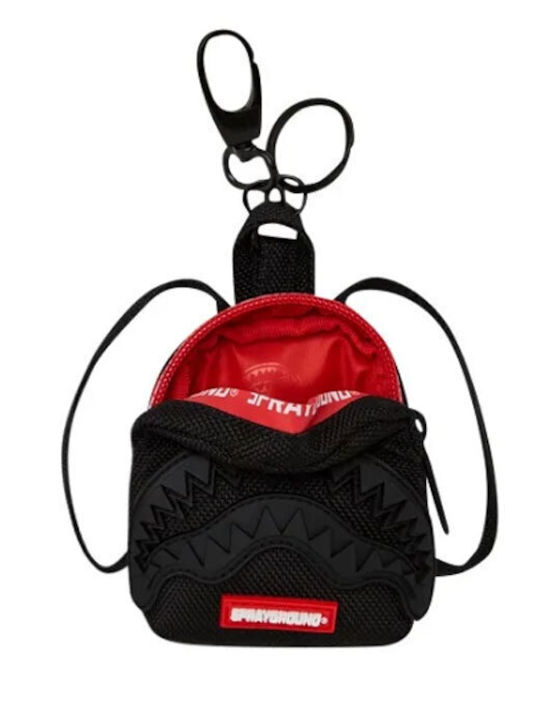 Sprayground Printed Zipper Shark Keychain