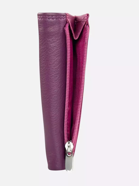 Δερμάτινη Κλειδοθήκη Calfnero 6 Κρίκους – Φούξια F1750