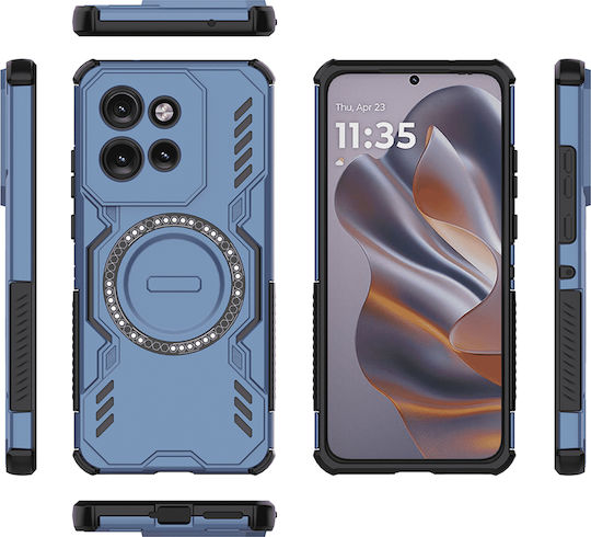 Techsuit Back Cover Plastic Blue (Motorola Edge 50 Neo / Edge 60 Neo)