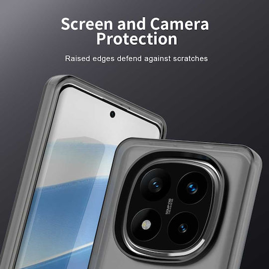 Techsuit Umschlag Rückseite Silikon Schwarz (Redmi Note 14 Pro 5G / Poco X7)