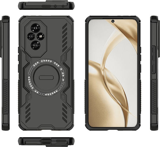 Techsuit Задна корица Пластмаса Черен (Honor 200)