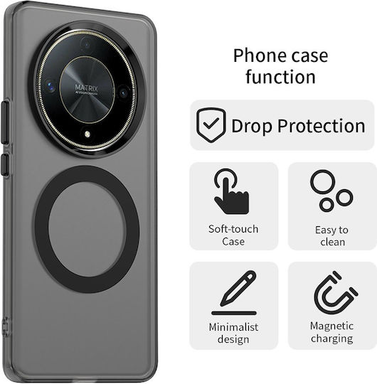 Techsuit Back Cover Σιλικόνης Μαύρο (Honor Magic6 Lite)