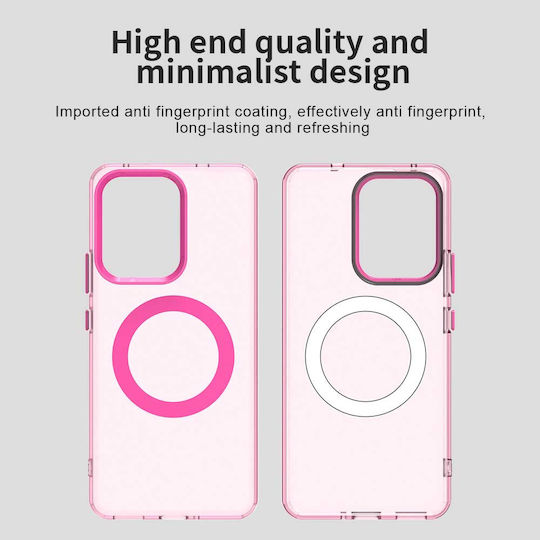 Techsuit Umschlag Rückseite Silikon Rosa (Oppo Reno13 F / FS)