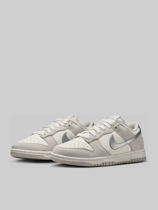Dunk Low Sneakers Silver Swoosh