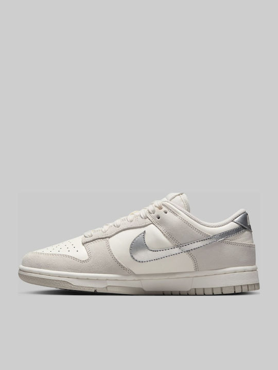 Dunk Low Sneakers Silver Swoosh
