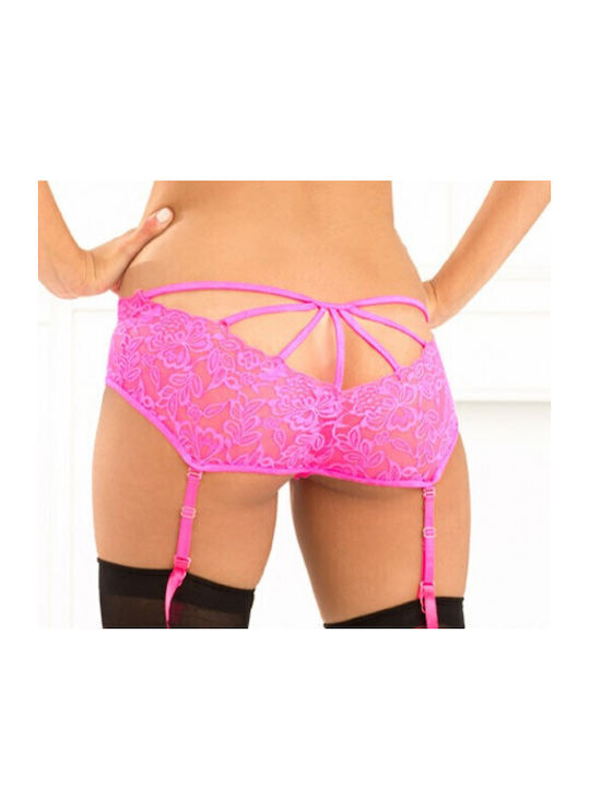 Rene Rofe Slip με Δαντέλα Pink