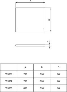 Платно Предпазител Ideal Standard Simplicity W005201 Бял Лъскав