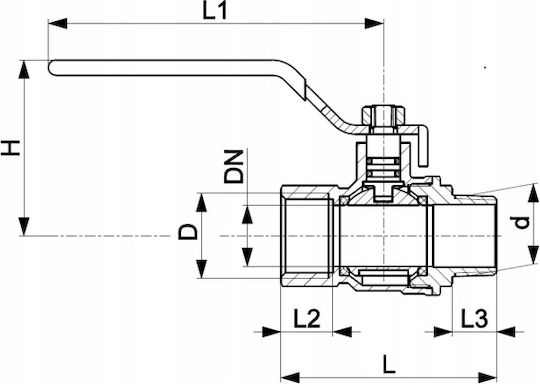 Kfa Sphärische Ventil Gewinde 3/4" 730-210-20