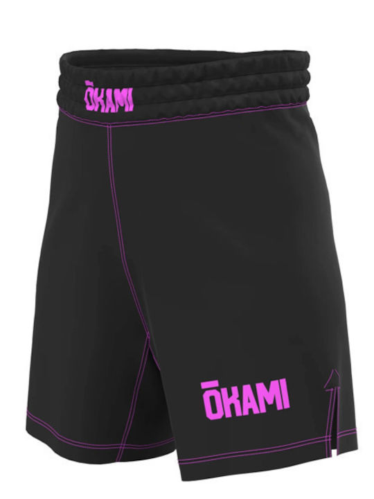 Okami Pantaloni De Box Grapplino Copii Negru Roz