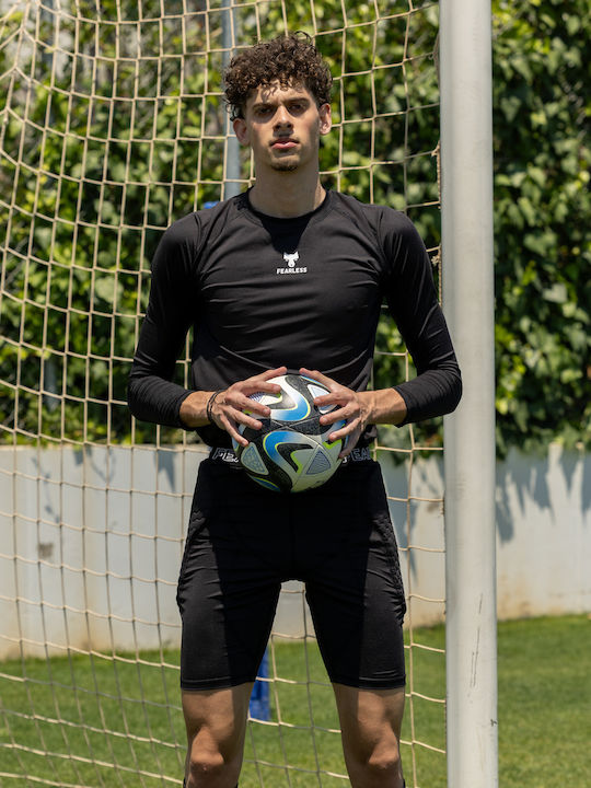Fearless Goalkeepers Pantaloni scurti termici pentru barbati Negru