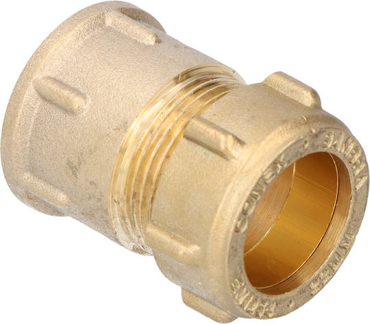 Pipe Connection Brass 3/4" 22mm