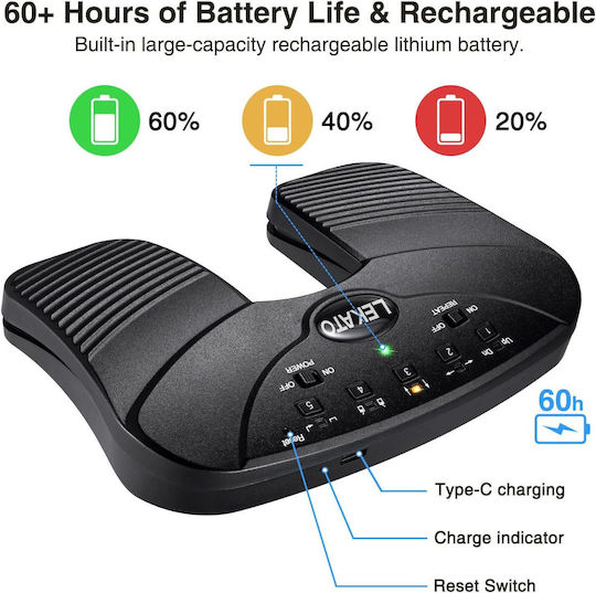 Pedală Bluetooth Pentru Răsfoirea Paginilor 5 Moduri De Operare Portabilă Reîncărcabilă Cu Baterie Silențioasă Compatibilă Cu Windows Android Ios