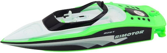 Lean Toys Remote Controlled Motorboat Teleghidat Navă Alb