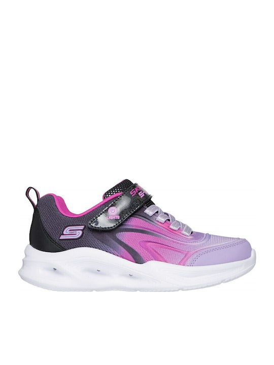 S-lights Kids Sneakers with Scratch Purple