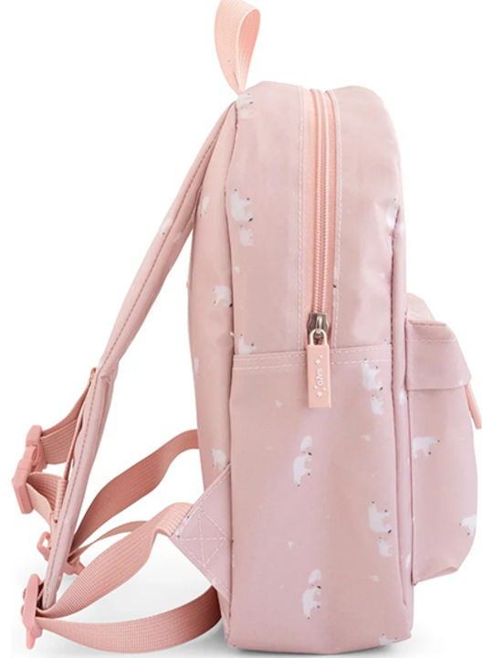 Saro Kindergarten School Bag Polar Bear Pink 29x21x9cm 75008